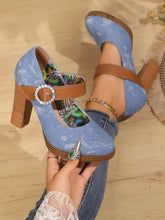 Women's Shallow Mouth Retro High Heel Oxfords, Thick Platform Fashion